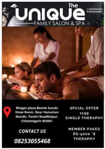 The Unique Family Spa & Salon |Best Spa In Raipur| Full Body Massage Service Raipur|